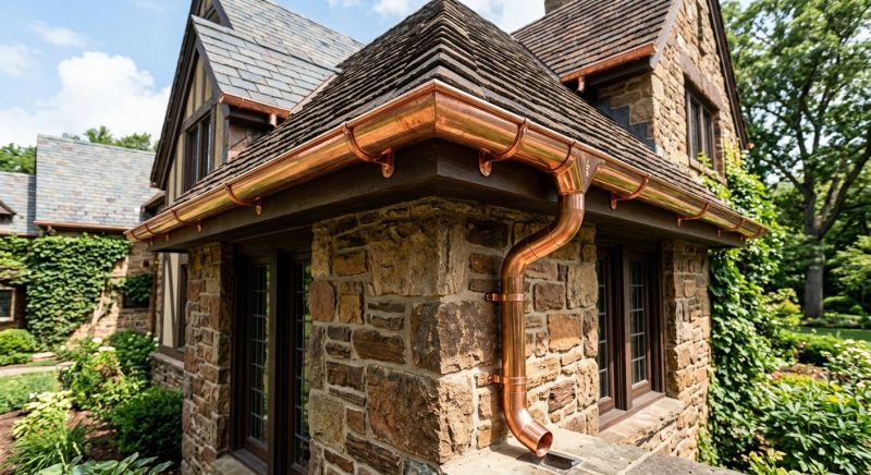 Copper Gutter Replacement in Mcdonough, GA