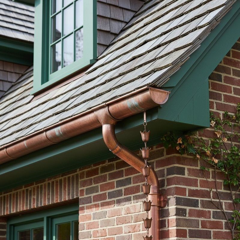 Copper Rain Gutter Service in Mcdonough, GA