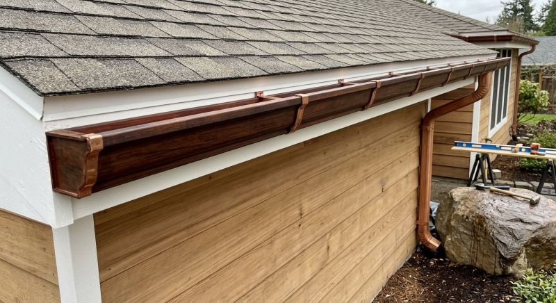 Wood Rain Gutter Installation in Mcdonough, GA