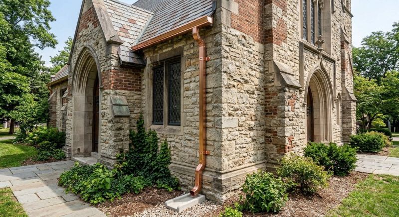 Church Downspout Repair in Roseville, CA