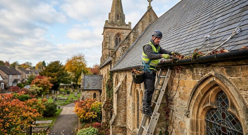 Church Gutter Repair in Roseville, CA