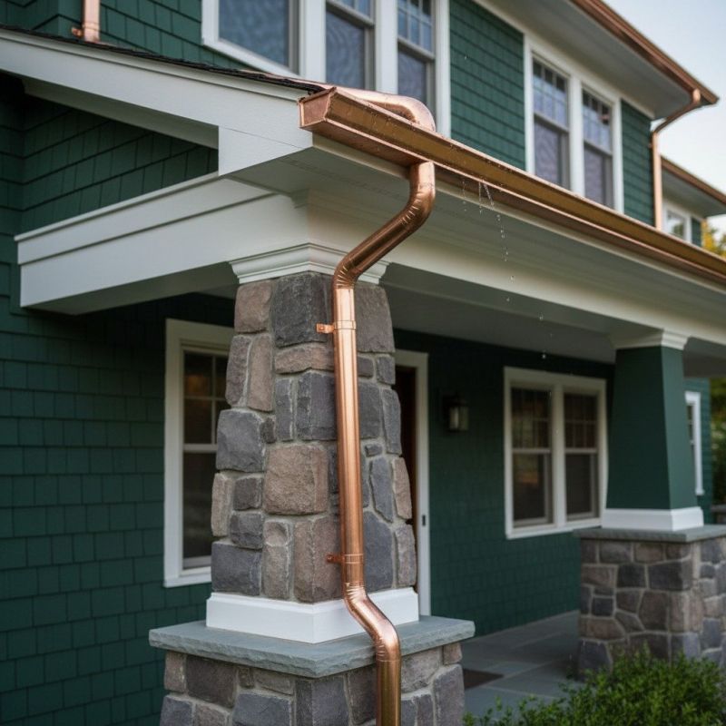 Copper Gutter Installation in Mcdonough, GA