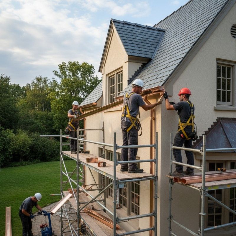 Copper Rain Gutter Service in Mcdonough, GA