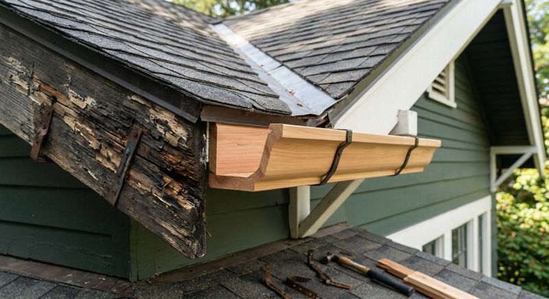 Wood Gutter Replacement in Mcdonough, GA
