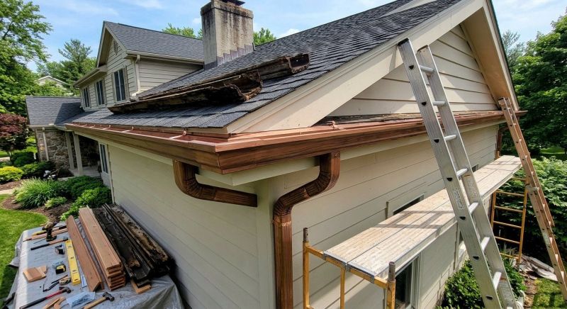 Wood Rain Gutter Installation in Mcdonough, GA