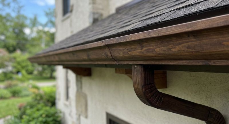 Wood Rain Gutter Installation in Mcdonough, GA